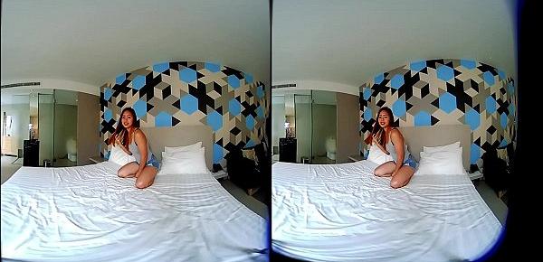 VRpussyVision.com - The first time and still pretty shy